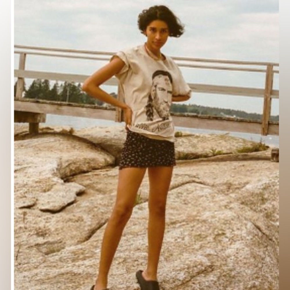 UO Floral Miniskirt